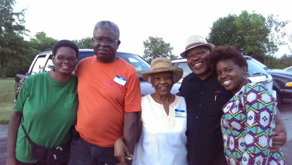 L-R: Toni (Rainey) Williams, Tony, Marguerite, Aaron Mike, and Asia (daughter of Ayana). 