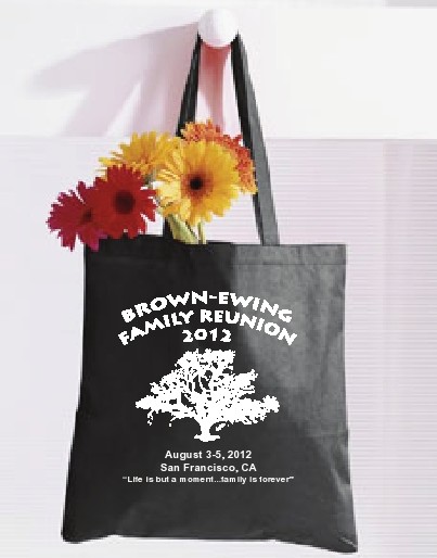2012 reunion canvass tote bags